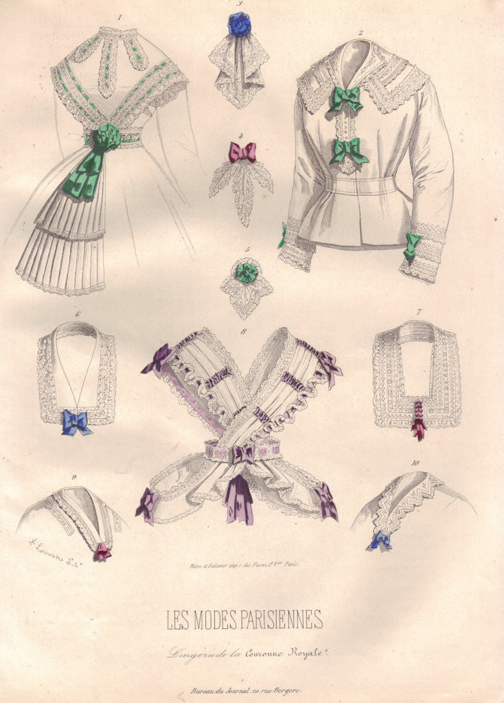 FASHION. ladies clothing 1869 old antique vintage print picture